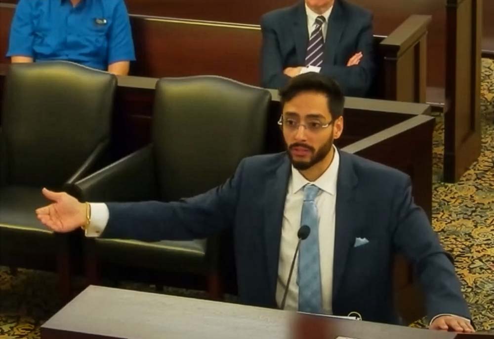 Shawn Lowe Desai representing clients in the courtroom